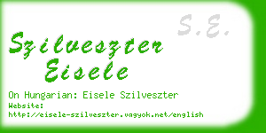 szilveszter eisele business card